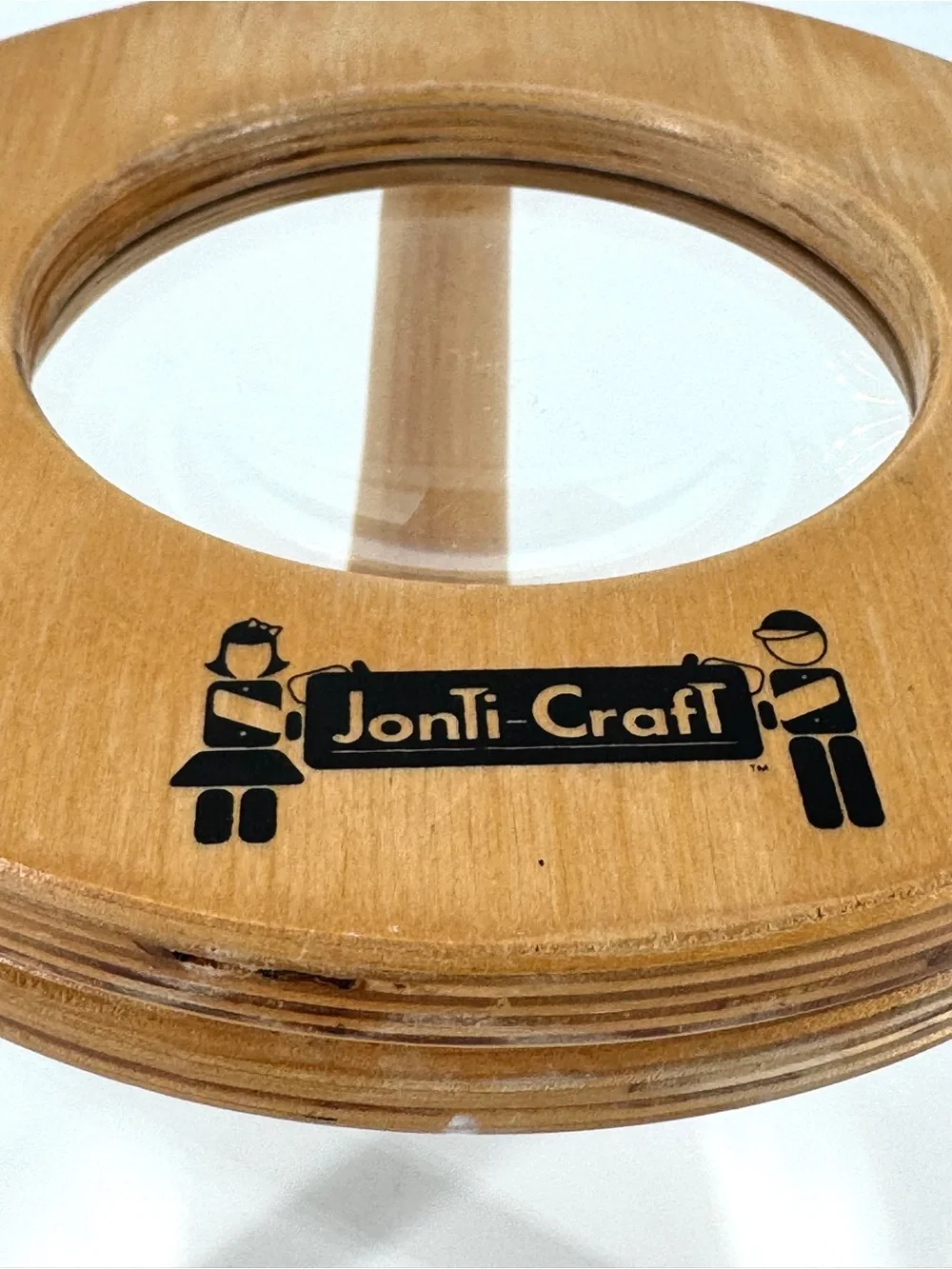 Jonti-Craft 9” Wooden Discovery 3x Magnifier Stool